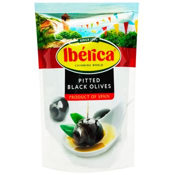 Iberica Pitted Black Olives 170g - buy, prices for Vostorg - photo 1