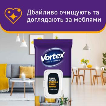 Vortex Wet Wipes for Wooden and Plastic Surfaces 48pcs - buy, prices for - photo 3