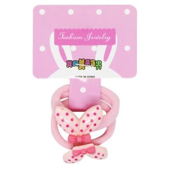 Greenwich Set of Hair Ties 2.5сm 2pcs Pink