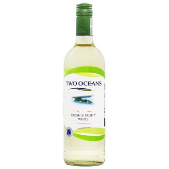 Вино Two Oceans Full and Fruity White біле напівсухе 12% 0,75л - купити, ціни на КОСМОС - фото 1