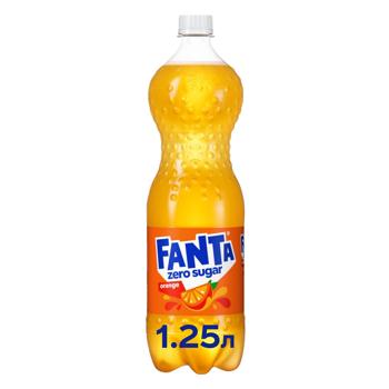 Fanta Orange Sugar-Free Carbonated Drink 1.25l - buy, prices for NOVUS - photo 1