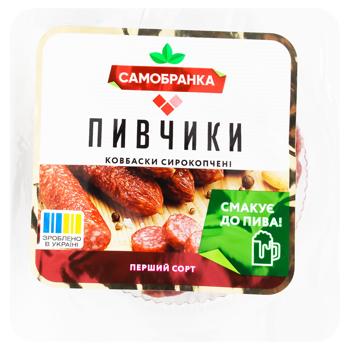 Samobranka Pyvchyky Raw Smoked Sausages 100g - buy, prices for Ideal - photo 1