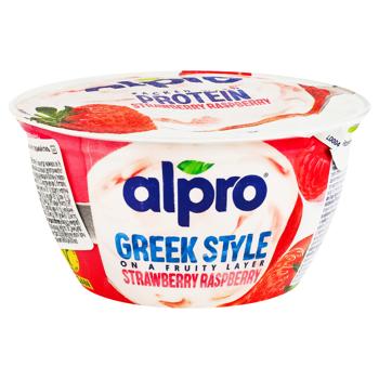 Alpro Greek Style Soy Product with Strawberries and Raspberries 150g - buy, prices for Chudo Market - photo 1