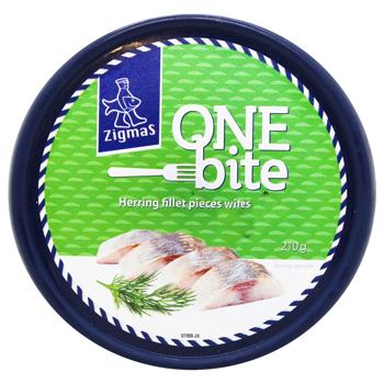 Оселедець One Bite філе шматочки з кропом 210г - купити, ціни на METRO - фото 2