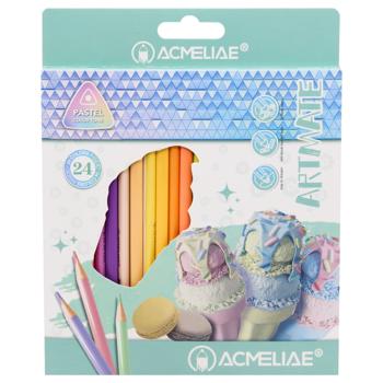 Acmeliae Pastel Colored Pencils 24 colors - buy, prices for Za Raz - photo 1