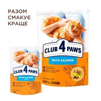 Корм вологий Club 4 Paws Premium з лососем для дорослих котів 85г - купити, ціни на MasterZoo - фото 4