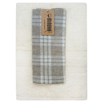Terry Bath Towel 70x130cm + Towel in Assortment - buy, prices for Chudo Market - photo 1