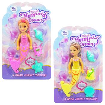 Іграшка ЮС Лялька русалка 16 см QT240424380 И236 - купити, ціни на КОСМОС - фото 1