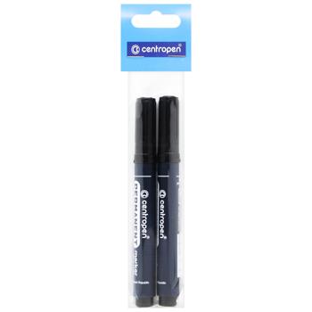 Centropen Permanent Dry Safe Black Marker 2pcs - buy, prices for METRO - photo 1