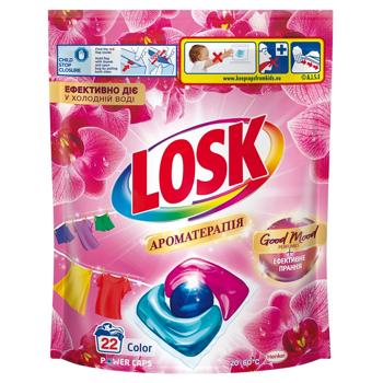 Капсули для прання Losk Color Ароматерапія Ефірні масла та аромат малазійська квітка 22шт - купити, ціни на За Раз - фото 2