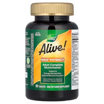 Мультивитамины Nature's Way Alive! Max3 Potency 90 таблеток - купить, цены на Biotus - фото 1
