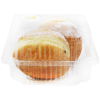 Пончик Auchan с лимонным курдом 70г 2шт - купить, цены на Auchan - фото 2