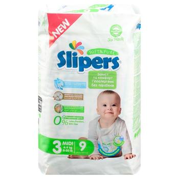 Slipers S-203 Midi 3 Diapers 4-9kg 9pcs - buy, prices for - photo 6