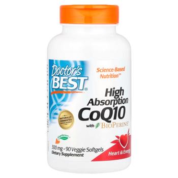 Doctor's Best CoQ10 High Absorption Coenzyme Q10 with BioPerine 300mg 90 softgels - buy, prices for Biotus - photo 1