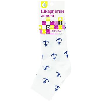 Шкарпетки Auchan Якір жіночі класичні білі