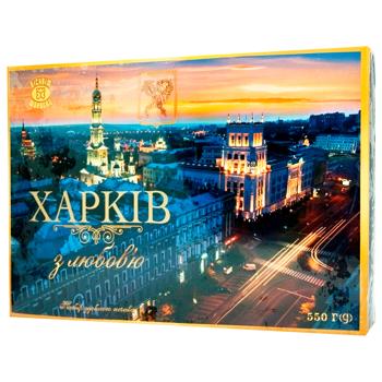 Biscuit-Chocolate Kharkiv with Love Cookies 550g - buy, prices for Supermarket "Kharkiv" - photo 1