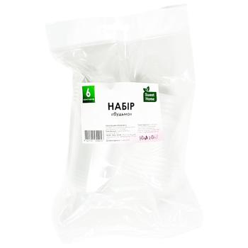 Набор посуды одноразовой Sweet Home 6 комплектов