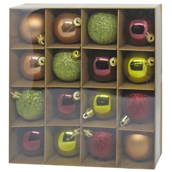 Plastic Christmas Balls in Box 5cm 16pcs - buy, prices for - photo 3