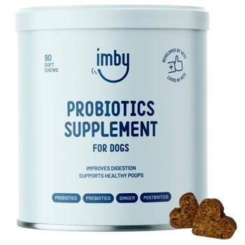 Imby Probiotics Supplement Food Supplement for Dogs with Probiotic for Digestion 270g