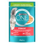 Корм влажный Purina One Sterilcat с индейкой и зеленой фасолью для кошек 85г