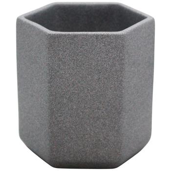 Metallic Crumb Ceramic Pot for Succulents 0.35l №7 - buy, prices for ULTRAMARKET - photo 1