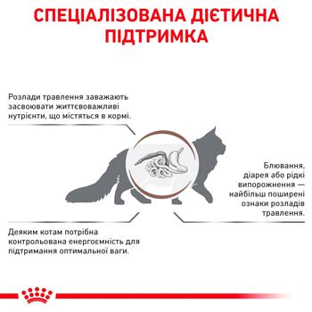 Корм сухой Royal Canin Gastrointestinal Moderate Calorie с домашней птицей для кошек с заболеваниями желудочно-кишечного тракта 2кг - купить, цены на MasterZoo - фото 6