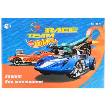 Зошит для малювання Kite Hot Wheels 12 аркушів - купити, ціни на Auchan - фото 5