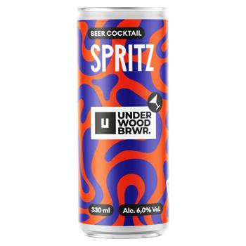 Пиво Under Wood BRWR. Spritz світле 0,33л. ж/б - купити, ціни на Grono - фото 1