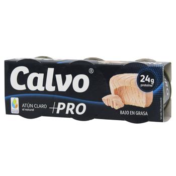 Тунец Calvo +Pro в собственном соку 3*65г