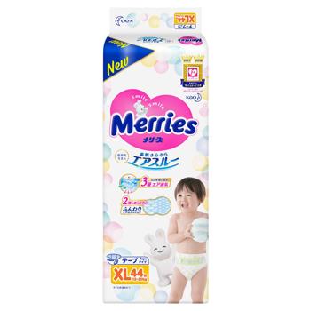 Merries Babie's Diapers XL 12-20kg 44pcs - buy, prices for MegaMarket - photo 1