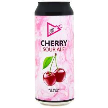 Funky Fluid Cherry Light Unfiltered Beer 4% 0.5l - buy, prices for WINETIME - photo 1