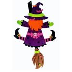 Apli Krapli Witch on Broom Decoration