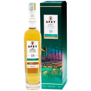 whiskey spey 46% 18years 700ml cardboard box Scotland United Kingdom