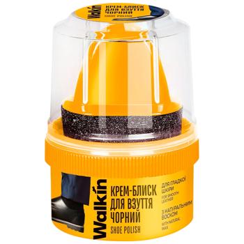 Крем-блиск для взуття Walkin для гладкої шкіри чорний 50г - купити, ціни на Таврія В - фото 1