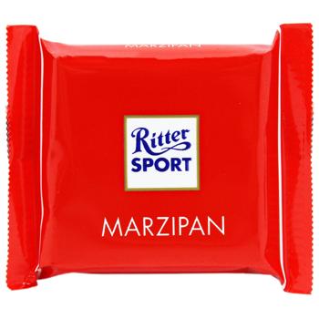 Шоколад черный Ritter Sport марципан 16,6г - купить, цены на Auchan - фото 1