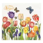 Салфетки La Fleur Цветы под окном двухслойные 33*33см 16шт