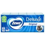 Бумажные носовые платочки Zewa Deluxe 3 слоя 10 упаковок по 10шт