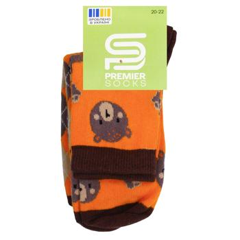 Premier Socks Bears Set of Kid's Socks s.20-22 Orange 2 Pairs