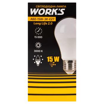 Work's Long-Life LED Lamp A60 15W 3K E27 - buy, prices for Tavria V - photo 1