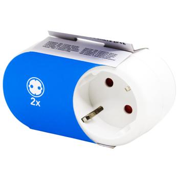 Electraline Double Socket with Grounding 16A - buy, prices for COSMOS - photo 1