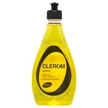 Clerom Lemon Dishwashing Liquid 500ml - buy, prices for COSMOS - photo 1