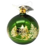Шар елочный Decoris Forest зеленый 8см
