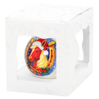 ASK Symbol of the Year Glass Christmas Ball with Pattern 8cm in Assortment - buy, prices for MegaMarket - photo 6