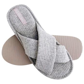 Twins 9180 HS-VL Women's Velour Сross Gray Slippers s.36/37 - buy, prices for - photo 3