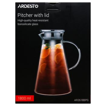 Ardesto Borosilicate Glass Jug 1800ml - buy, prices for - photo 2