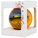 Куля ялинкова Різдвяні Історії Лани широкополі 12см