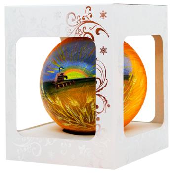 Куля ялинкова Різдвяні Історії Лани широкополі 12см - купити, ціни на WINETIME - фото 1