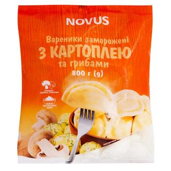Вареники Novus з картоплею та грибами 800г - купити, ціни на NOVUS - фото 1