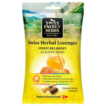 Леденцы от простуды Swiss Energy Herbs Мед и 20 альпийских трав 12шт - купить, цены на Biotus - фото 1