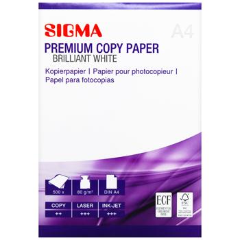 Sigma Premium A4 Copy Paper 500pcs (order up to 15pcs) - buy, prices for METRO - photo 1